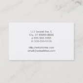 Saxofone Visitekaartje (Achterkant)