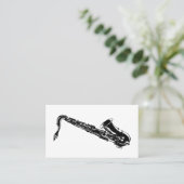 Saxofone-Visitekaartjes Visitekaartje (Staand voorkant)