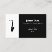 Saxofone-Visitekaartjes Visitekaartje (Achterkant)