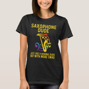 Saxofone voor mannen - instrument voor de behandel t-shirt