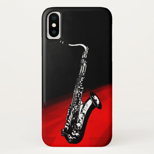 Saxofone voor saxofonist Case-Mate iPhone case (Achterkant)