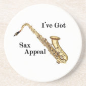 Saxofone Zandsteen Onderzetter (Voorkant)