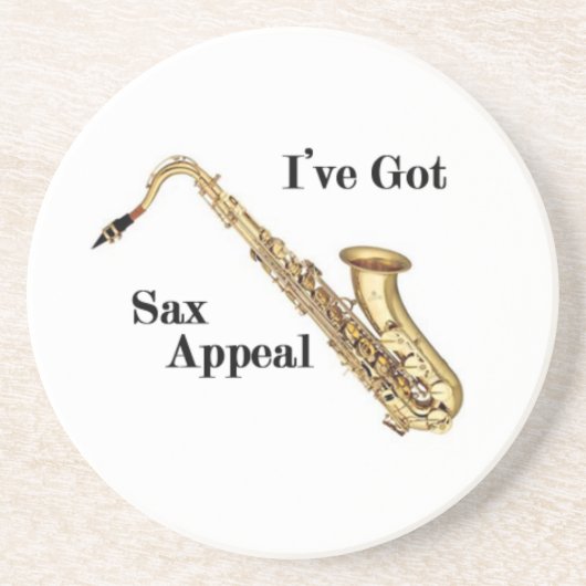 Saxofone Zandsteen Onderzetter (Voorkant)