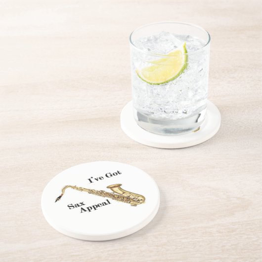 Saxofone Zandsteen Onderzetter (Zijkant)