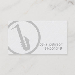 Saxofonist Bold Saxophone Icon Music Visitekaartje