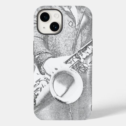 saxofonist Case-Mate iPhone case (Achterkant)