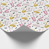 Saxofonist en muzikant Jazz Cadeaupapier (Hoek)