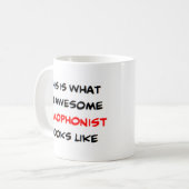 saxofonist, geweldige koffiemok (Voorkant links)