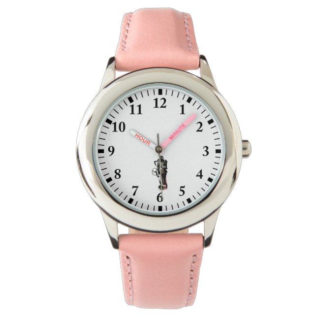 Saxofonist horloge (Voorkant)