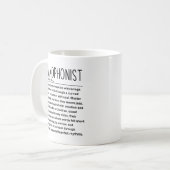 Saxofonist Koffiemok (Voorkant links)