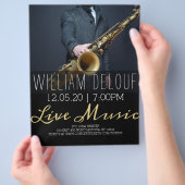 Saxofonist Live Music Saxophone Concert Flyer (Hand)
