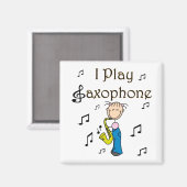 Saxofonist Magneet (Voorkant / Achterkant)