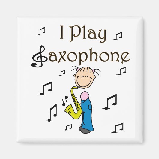Saxofonist Magneet (Voorkant)