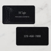 Saxofonist Premium Visitekaartje (Voorkant / Achterkant)