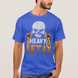 Saxofonist Saxophone Heavy Metal T-shirt