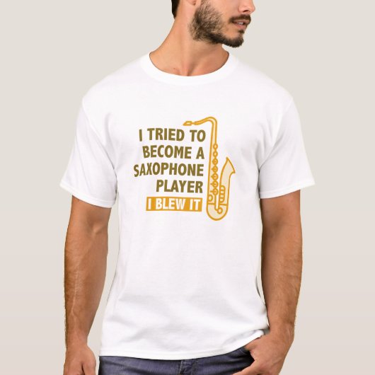 Saxofonist T-shirt (Voorkant)