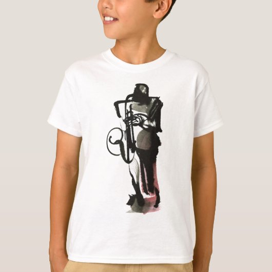 Saxofonist T-shirt (Voorkant)