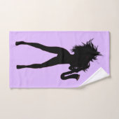 Saxofonist Vrouw Badhanddoeken of Kies Kleur Bad Handdoek (Handdoek)