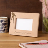 Saxofonist Vrouw geëtste Lijsten - aangepaste teks Gegraveerde Lijstjes (Links)