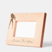 Saxofonist Vrouw geëtste Lijsten - aangepaste teks Gegraveerde Lijstjes (Links)