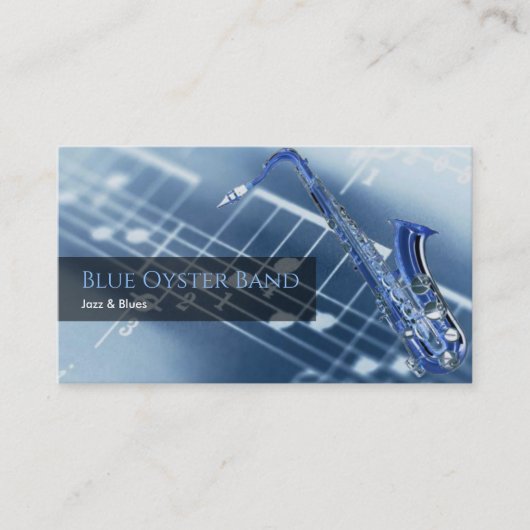Saxofonistisch Visitekaartje (Voorkant)