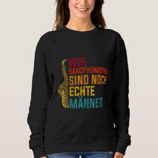 Saxofonistische Mannen Mannen Jazz Music Saxophone Trui