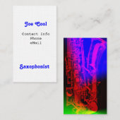 Saxofonistische Visitekaartjes (Voorkant / Achterkant)