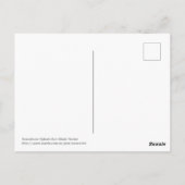 saxofonspons en Muzieknoten Briefkaart (Achterkant)