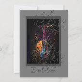 saxofonspons en Muzieknoten Kaart (Voorkant)