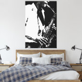 Saxofoon 40x60 (100x150cm) waccnm canvas afdruk (Insitu (Slaapkamer))