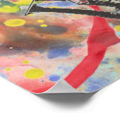 Saxofoon Abstract Poster (Hoek)