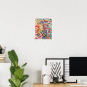 Saxofoon Abstract Poster (Thuiskantoor)