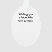 Saxofoon Afstuderen Ornament (achterkant)