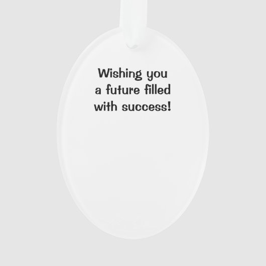 Saxofoon Afstuderen Ornament (achterkant)