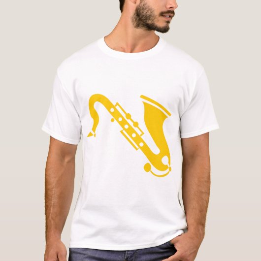 Saxofoon - Amber T-shirt (Voorkant)
