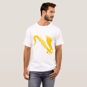 Saxofoon - Amber T-shirt (Voorkant volledig)