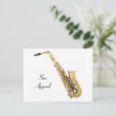 Saxofoon Ansichtkaart Briefkaart (Staand voorkant)