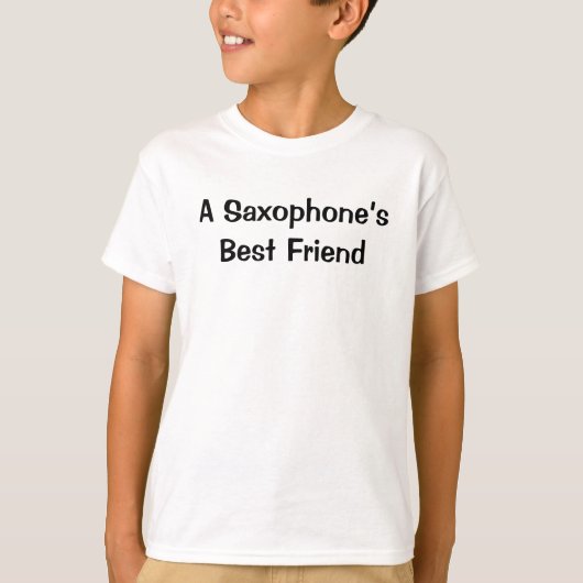 Saxofoon beste vriend instrument t-shirt (Voorkant)