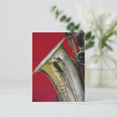 Saxofoon Briefkaart (Staand voorkant)