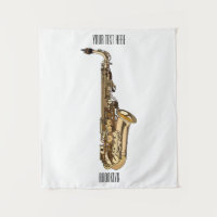 Saxofoon cartoon illustratie