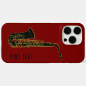Saxofoon - Case-Mate iPhone case (Achterkant (horizontaal))