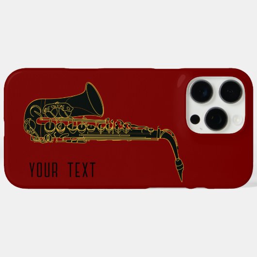 Saxofoon -  Case-Mate iPhone case (Achterkant (horizontaal))