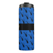 Saxofoon Cool Blue Muziek Thermosbeker (Voorkant)