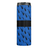 Saxofoon Cool Blue Muziek Thermosbeker (Achterkant)