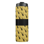 Saxofoon Cool Gouden Gele Muziek Thermosbeker (Voorkant)