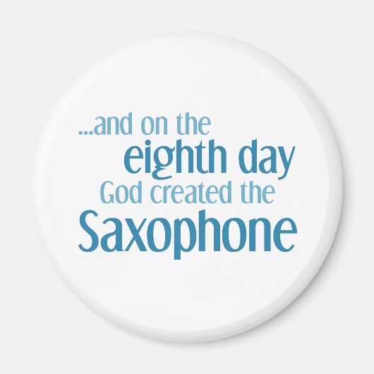 Saxofoon creatie magneet (Voorkant)