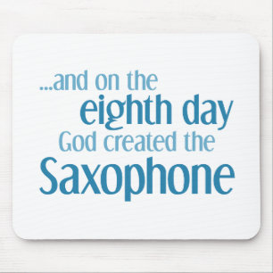 Saxofoon creatie muismat