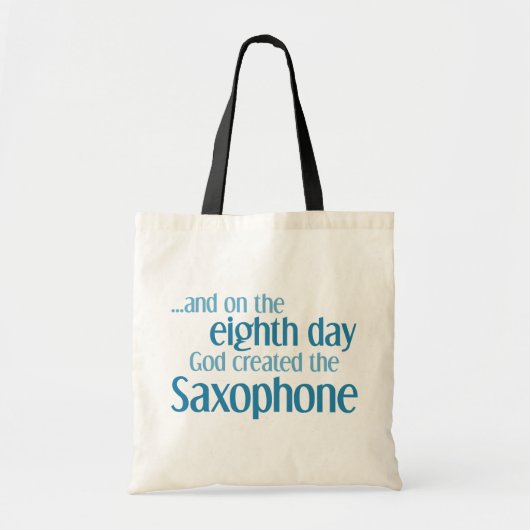 Saxofoon creatie tote bag (Voorkant)