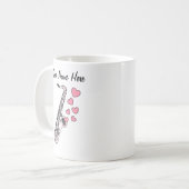 Saxofoon Custom Wedding Mok Sax Speler Muzikant (Voorkant links)