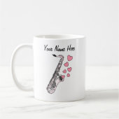 Saxofoon Custom Wedding Mok Sax Speler Muzikant (Links)